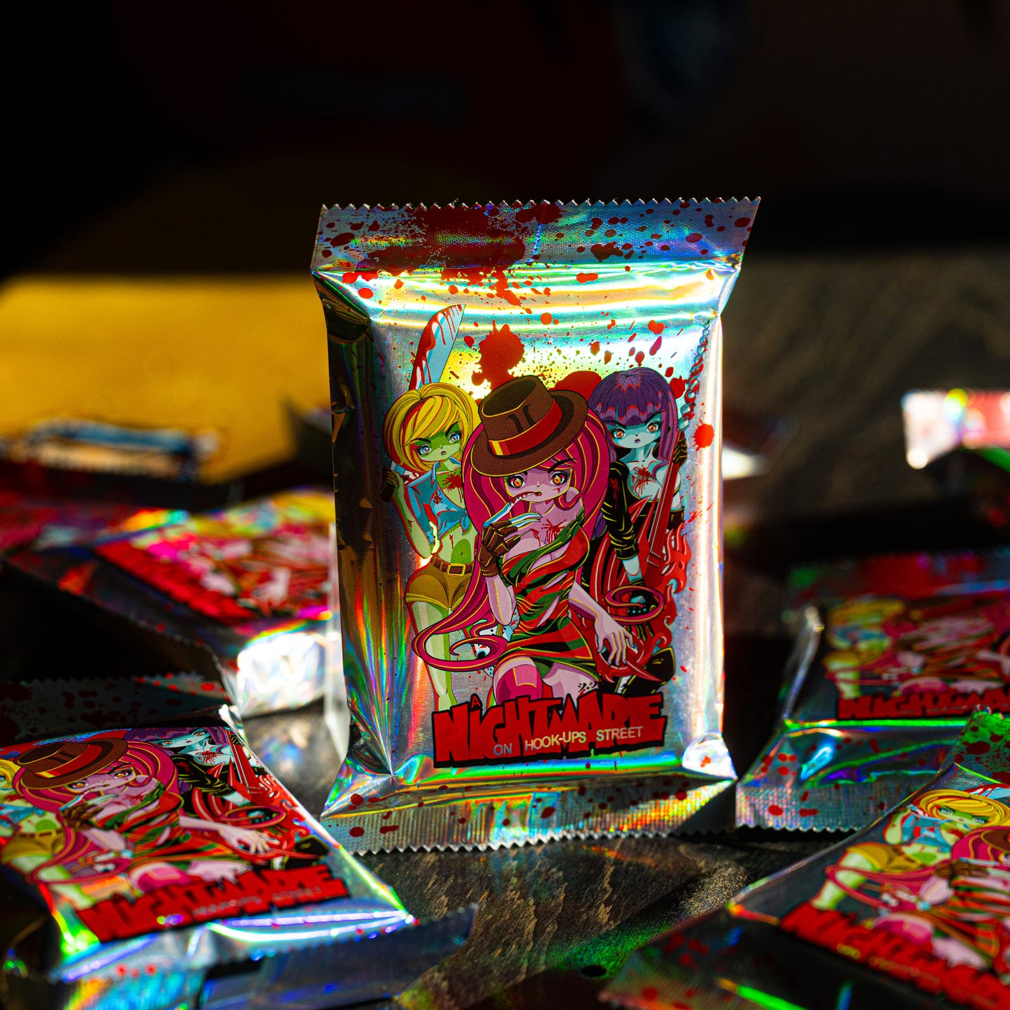 TRICK OR TREAT PLAYING CARDS - ALL CARDS ARE GILDED & NUMBERED *BLIND PACKS*
