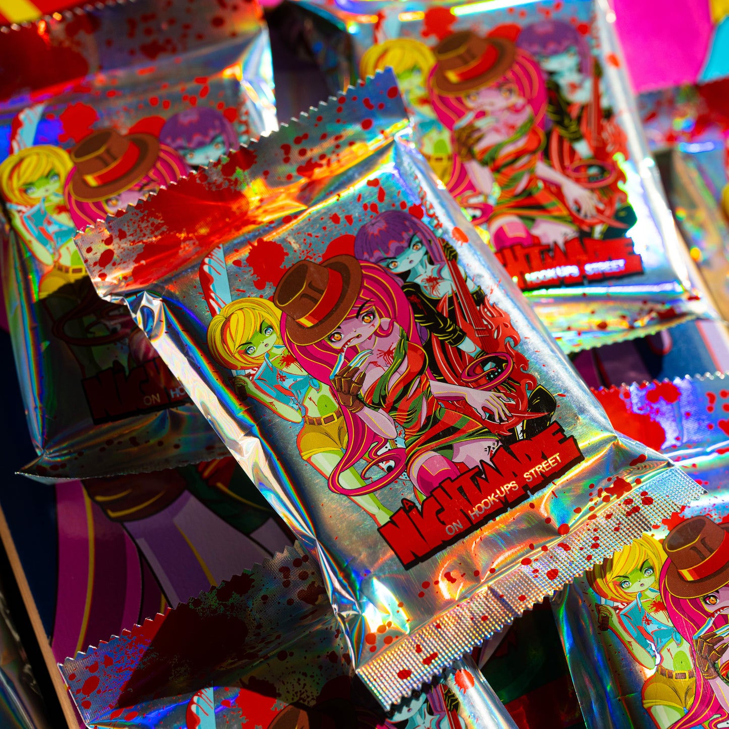 TRICK OR TREAT PLAYING CARDS - ALL CARDS ARE GILDED & NUMBERED *BLIND PACKS*