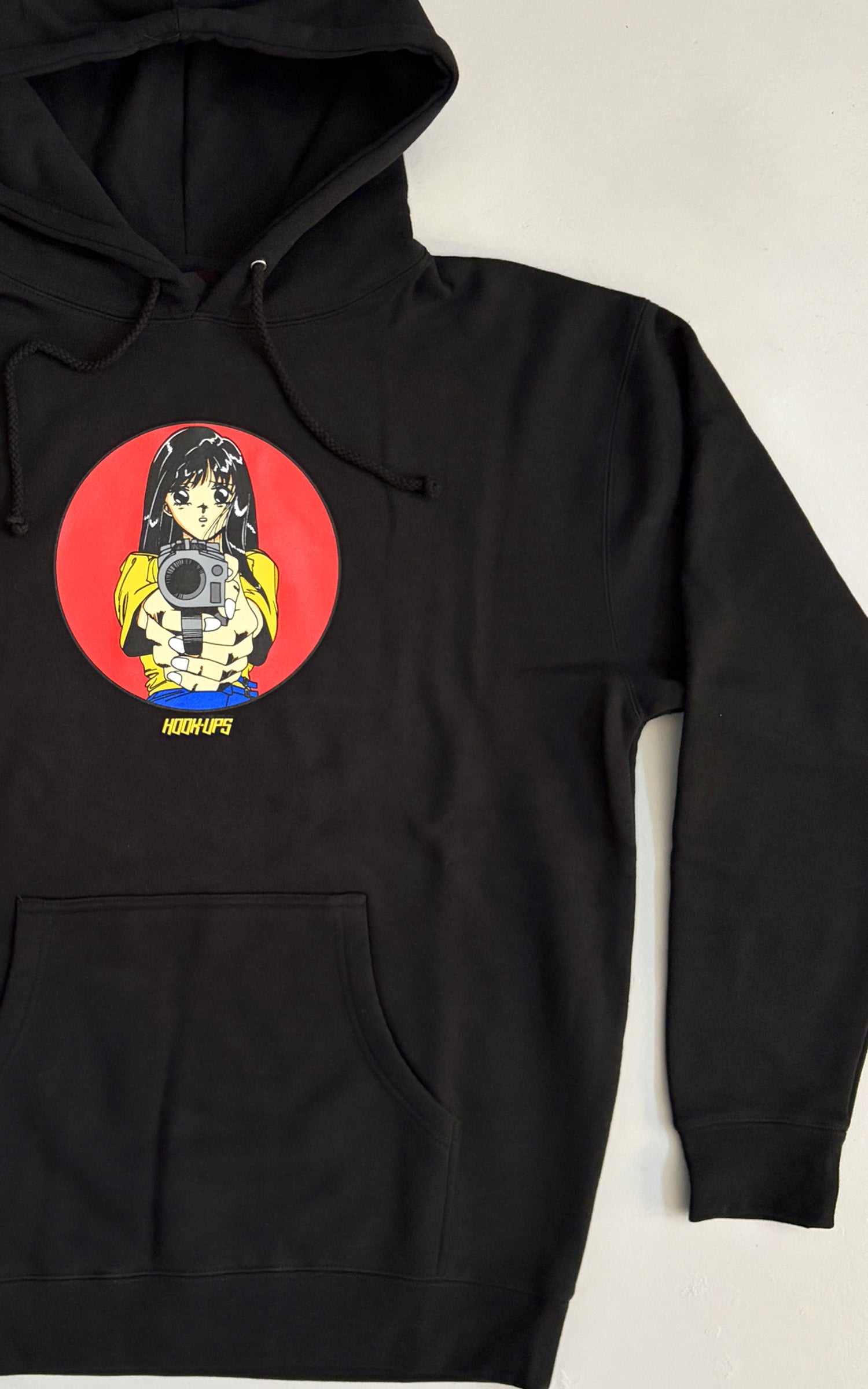 Barrel of a Gun HEAVYWEIGHT HOODED SWEATSHIRT - BLACK – hookups