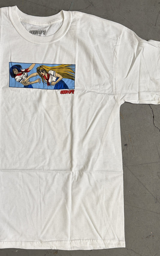 Battle School T-shirt - WHITE - NEW OLD STOCK FROM 2013