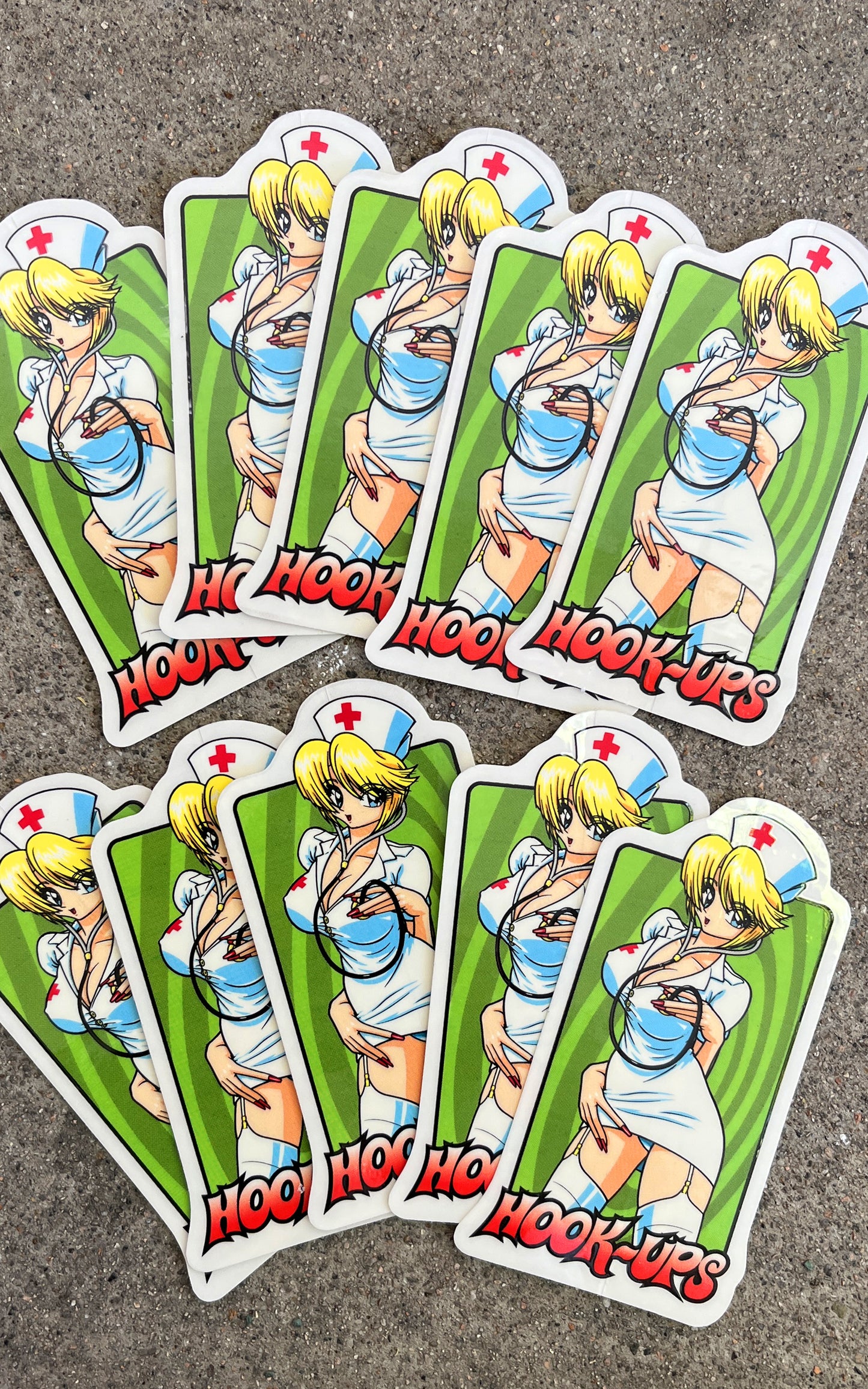 nurse girl nikki sticker 10 pack