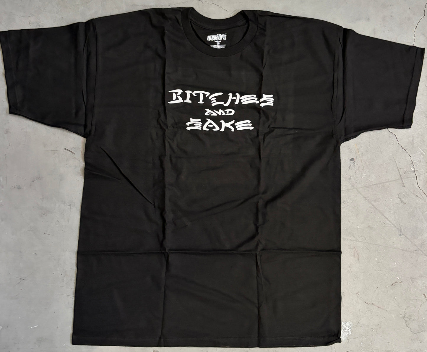 Bitches & Sake Destroy T-shirt - BLACK - NEW OLD STOCK FROM 2013