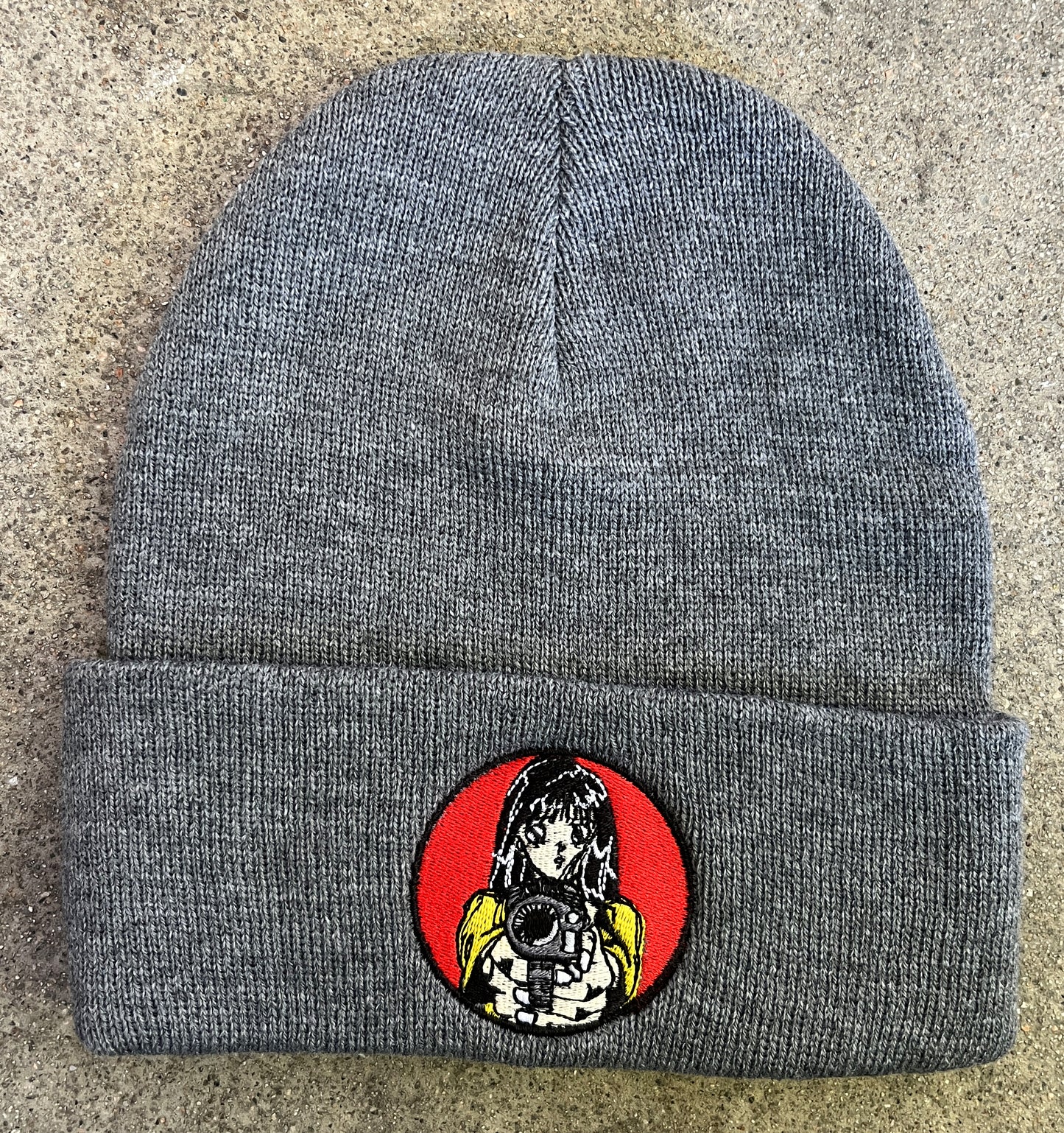 Barrel of a Gun Beanie - GREY