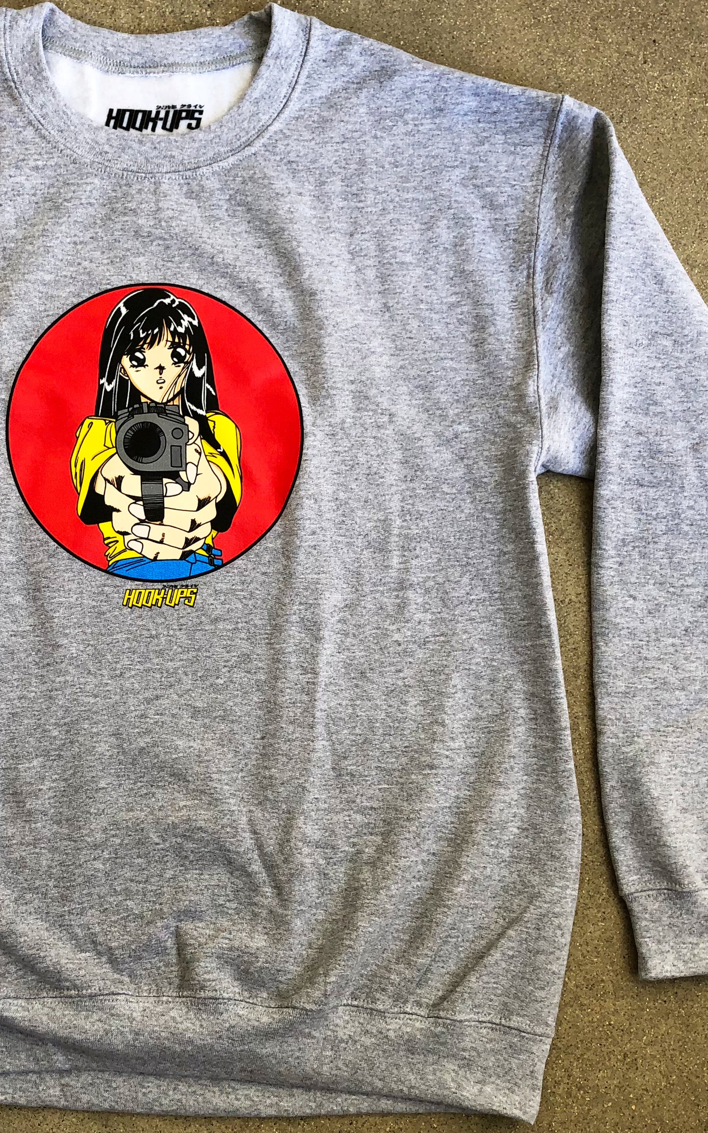 Barrel of a Gun Crew Sweatshirt - GREY