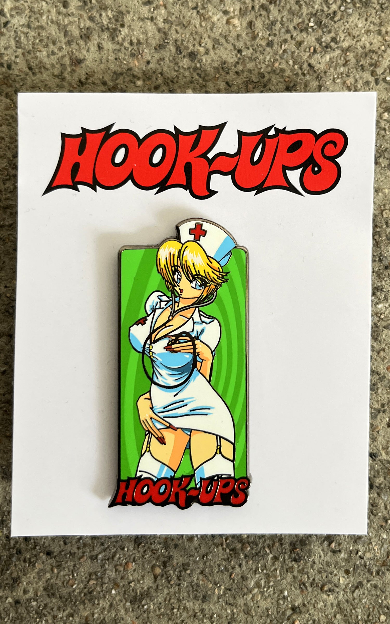 Nurse Girl Nikki hard enamel pin – hookups