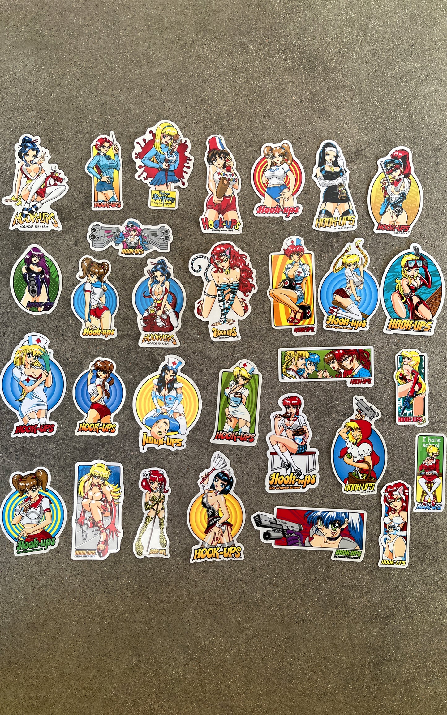 hook-ups classic stickers 30 pack 1