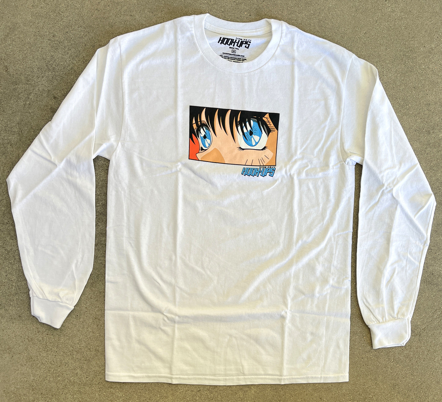 Eyes LONG SLEEVE t-shirt - WHITE