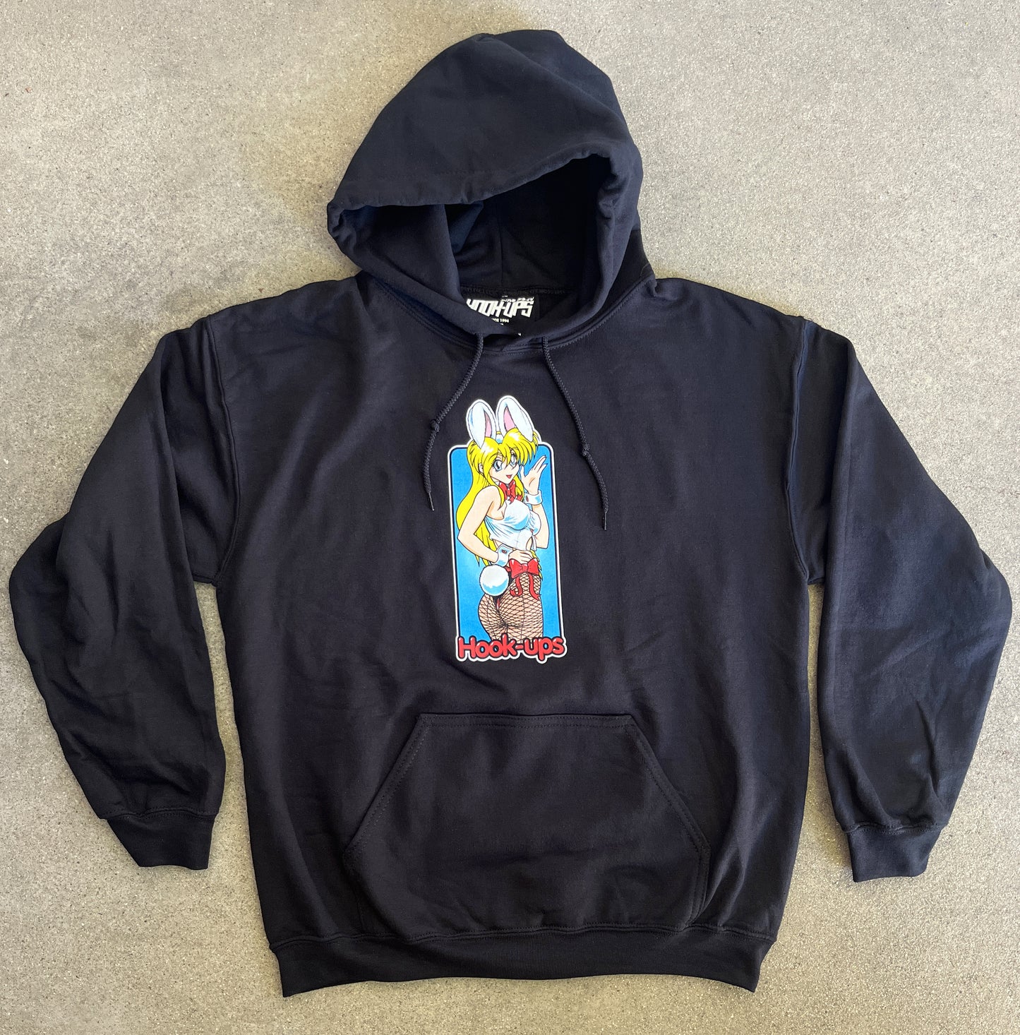 Bunny Girl Hooded Sweatshirt BLACK