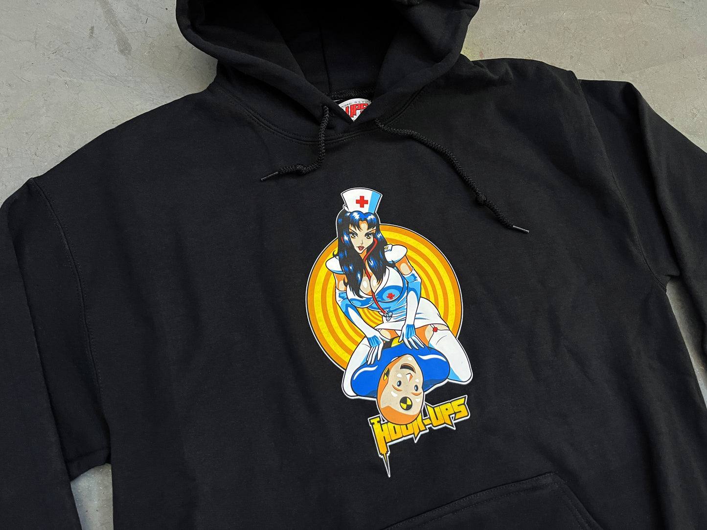 CPR Nurse Hooded Sweatshirt BLACK