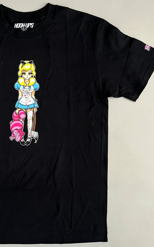 Evil Alice T-shirt - BLACK