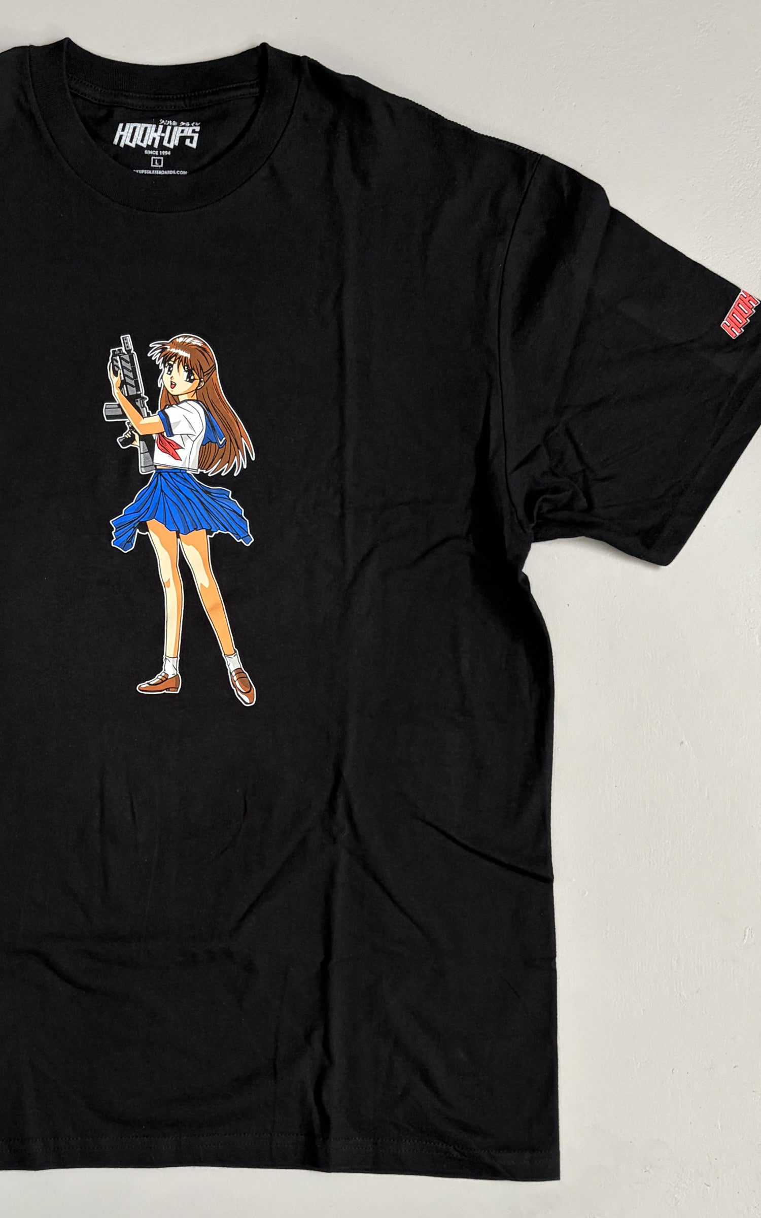Machine Gun Girl T-shirt - BLACK – hookups
