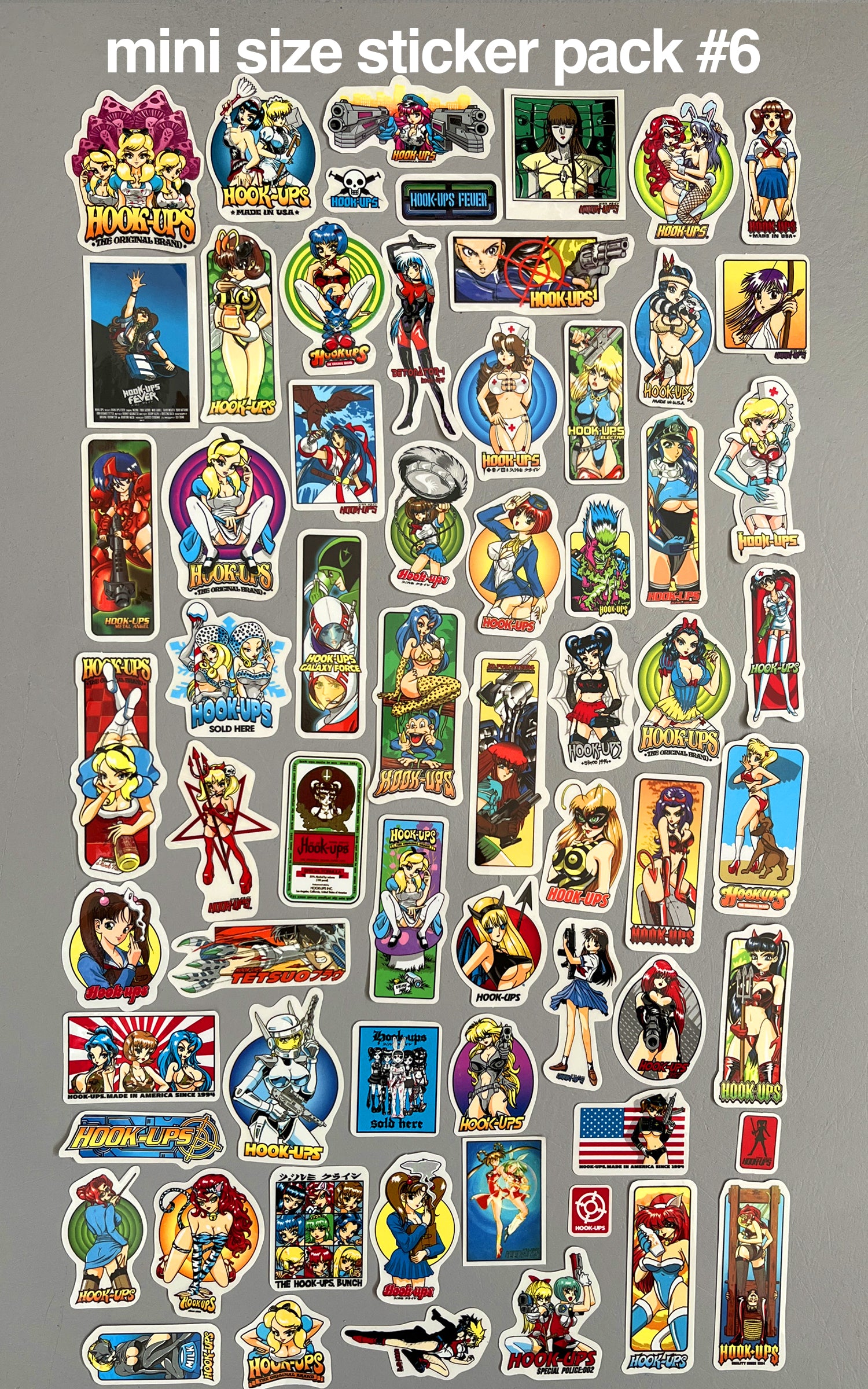 hook-ups mini size sticker pack #6 of 64 small stickers – hookups