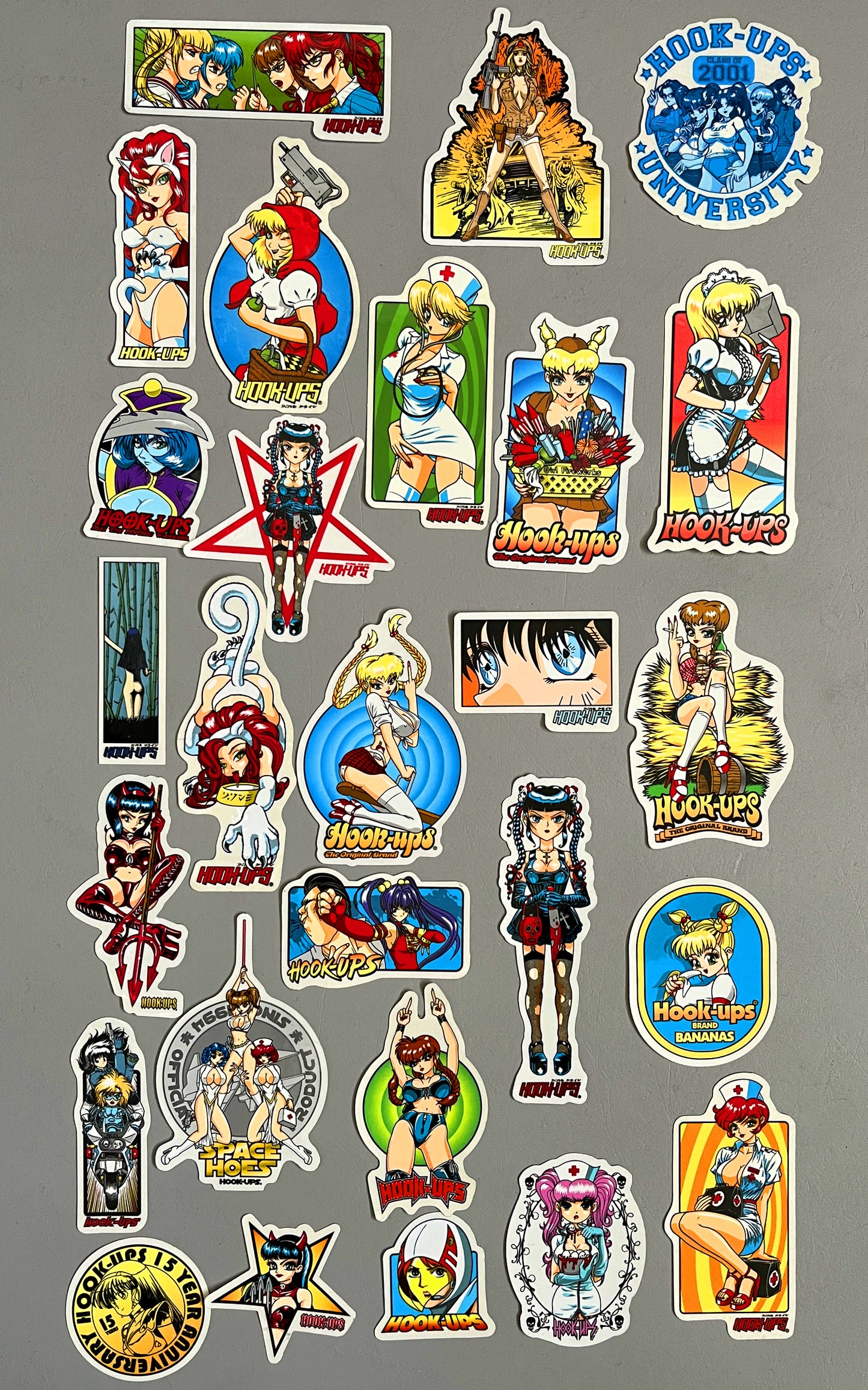 hook-ups VINTAGE sticker 27 pack