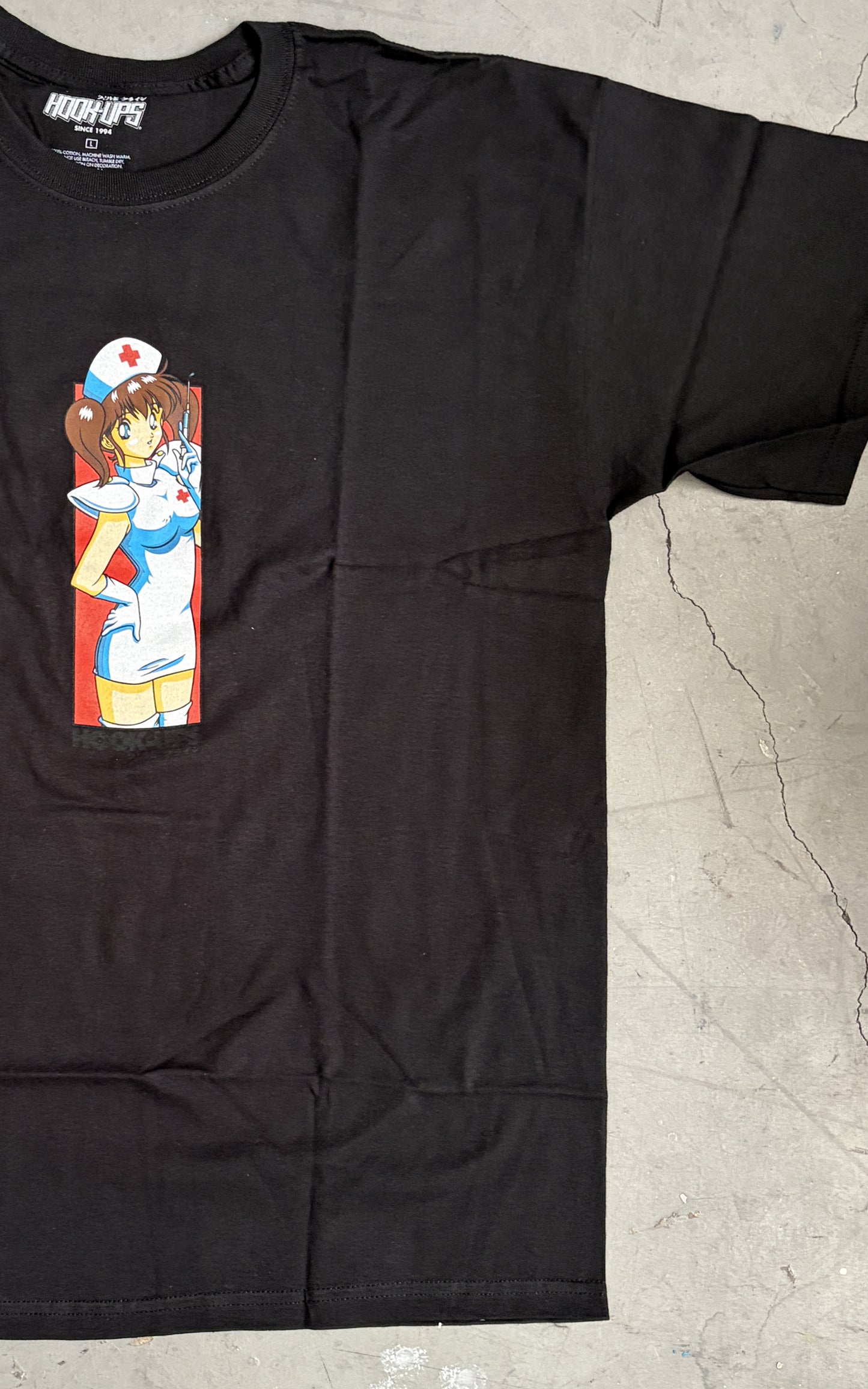 Nurse Natsume - BLACK T-SHIRT - NEW OLD STOCK FROM 2009