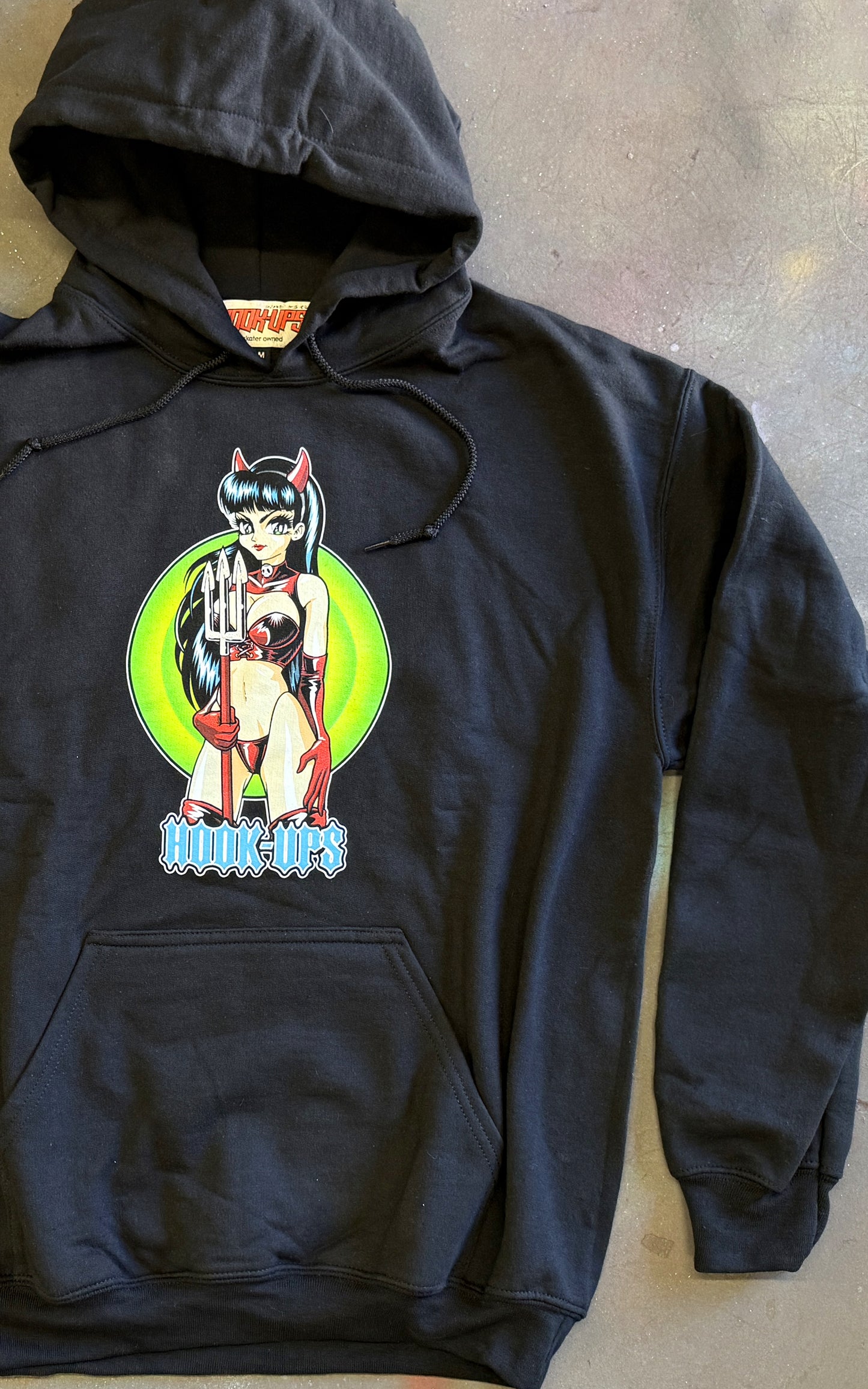 OG Devil Girl Hooded Sweatshirt BLACK