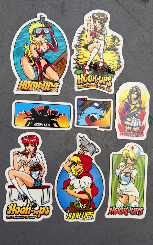 hook-ups CLASSIC sticker 8 pack #1