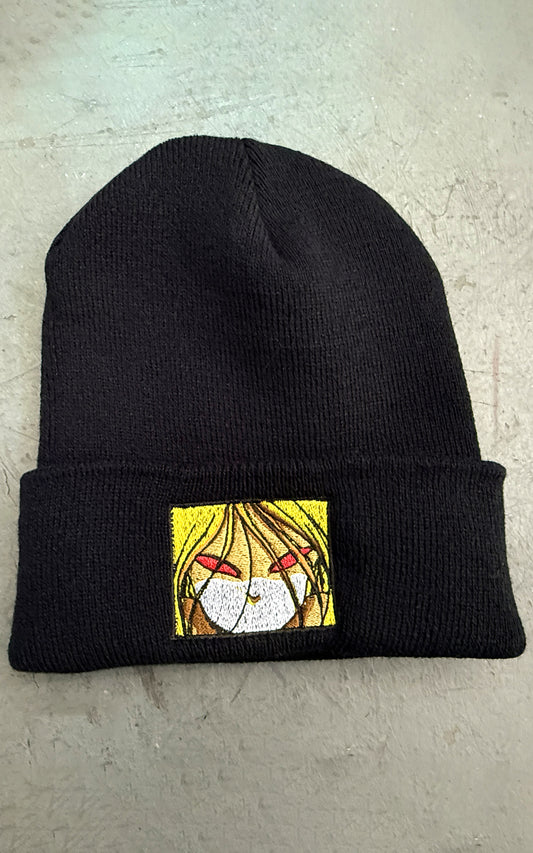 Red Eyes Beanie - BLACK