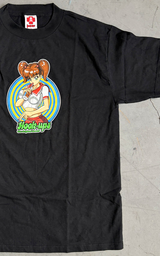 Drinkin Sakura - BLACK T-SHIRT - NEW OLD STOCK FROM 2000