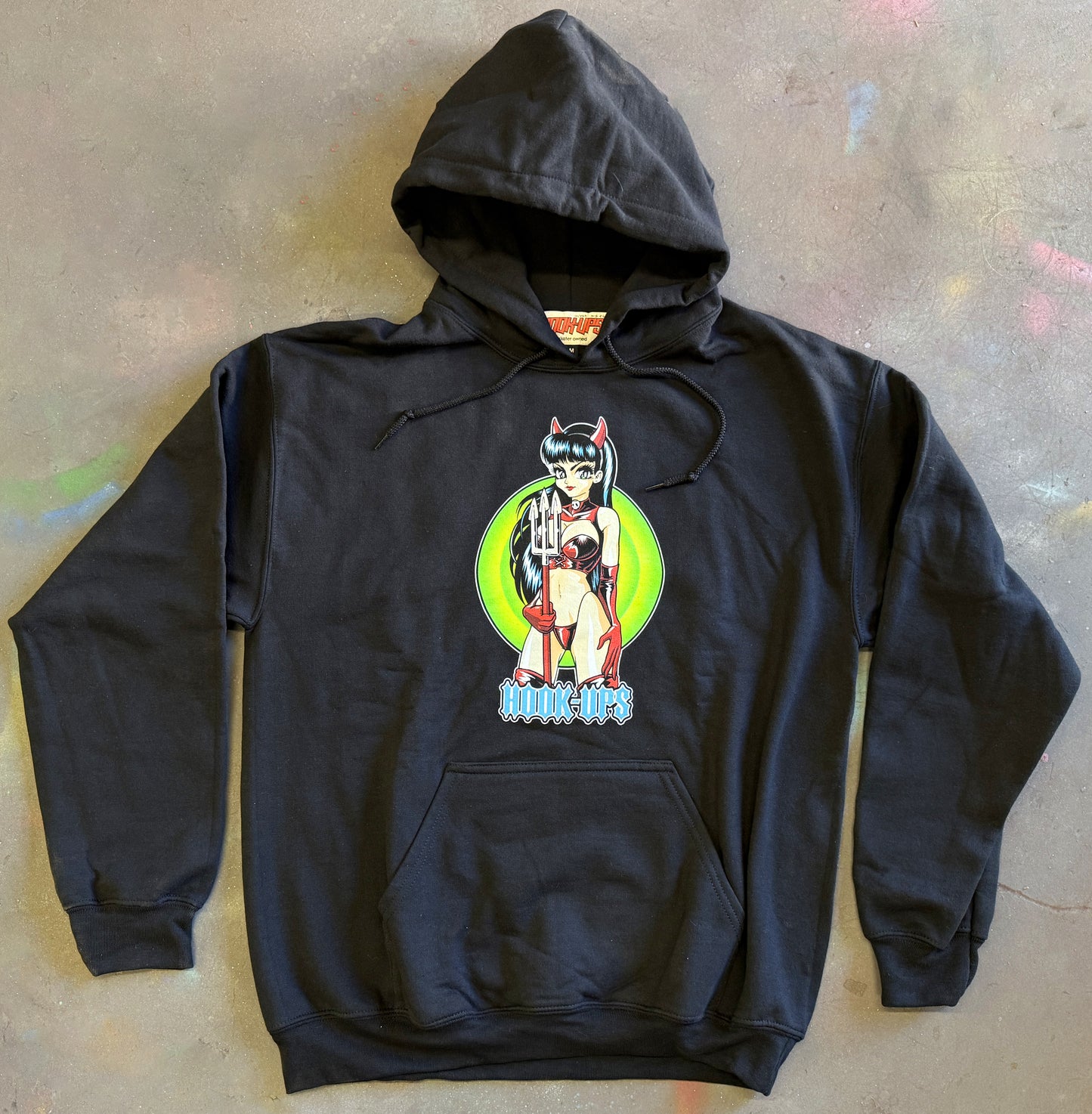 OG Devil Girl Hooded Sweatshirt BLACK