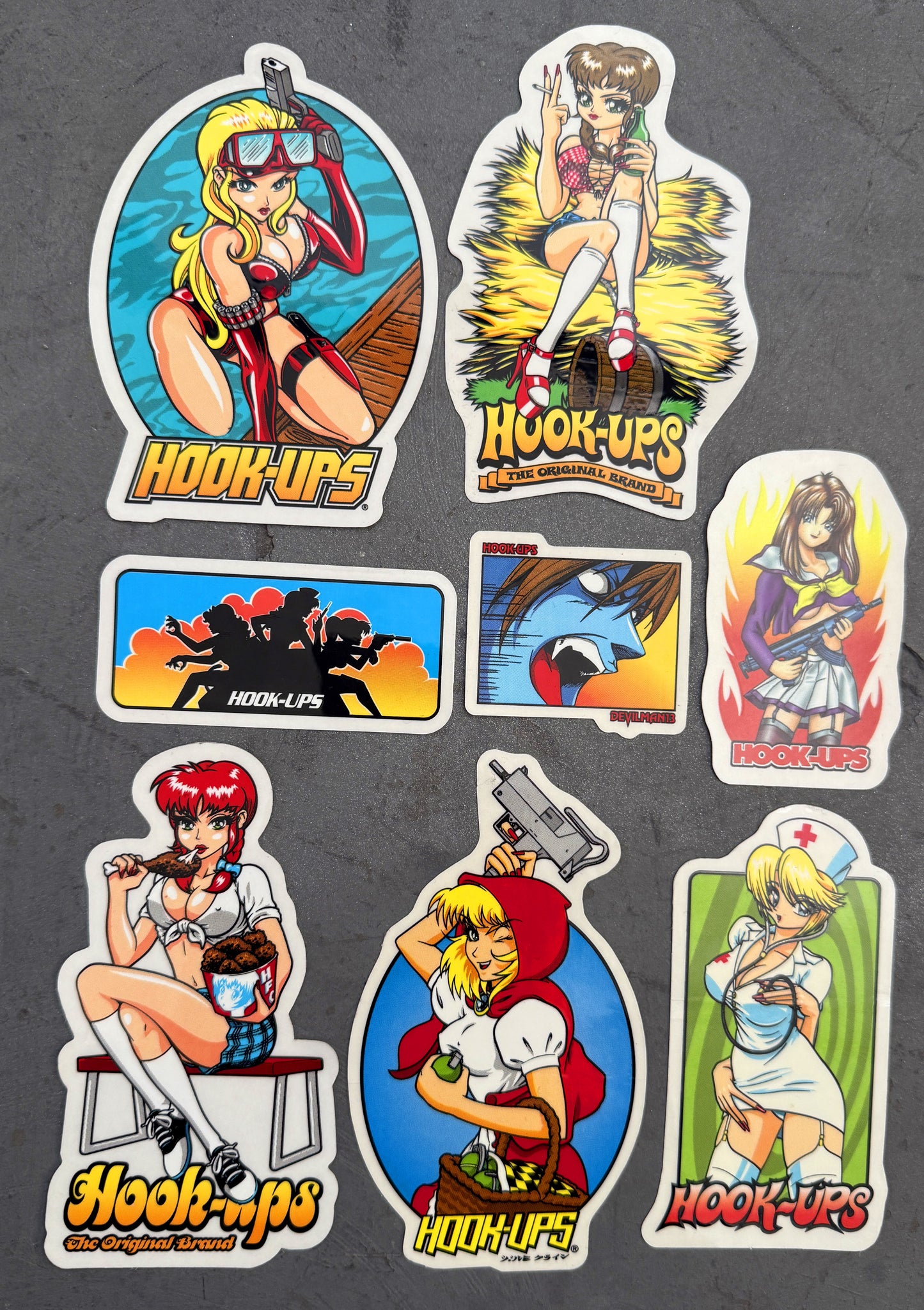 hook-ups CLASSIC sticker 8 pack #1