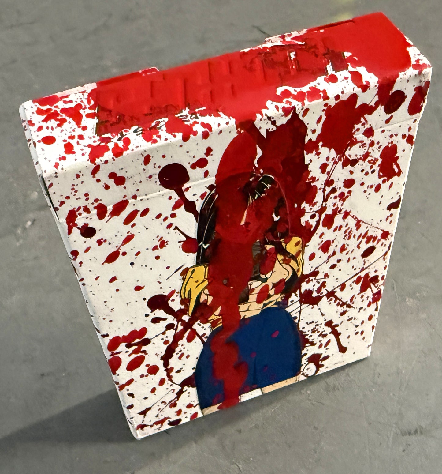 SIGNED Barrel of a Gun LIMITED BLOOD SPLATTER FOIL DECK extra blood box