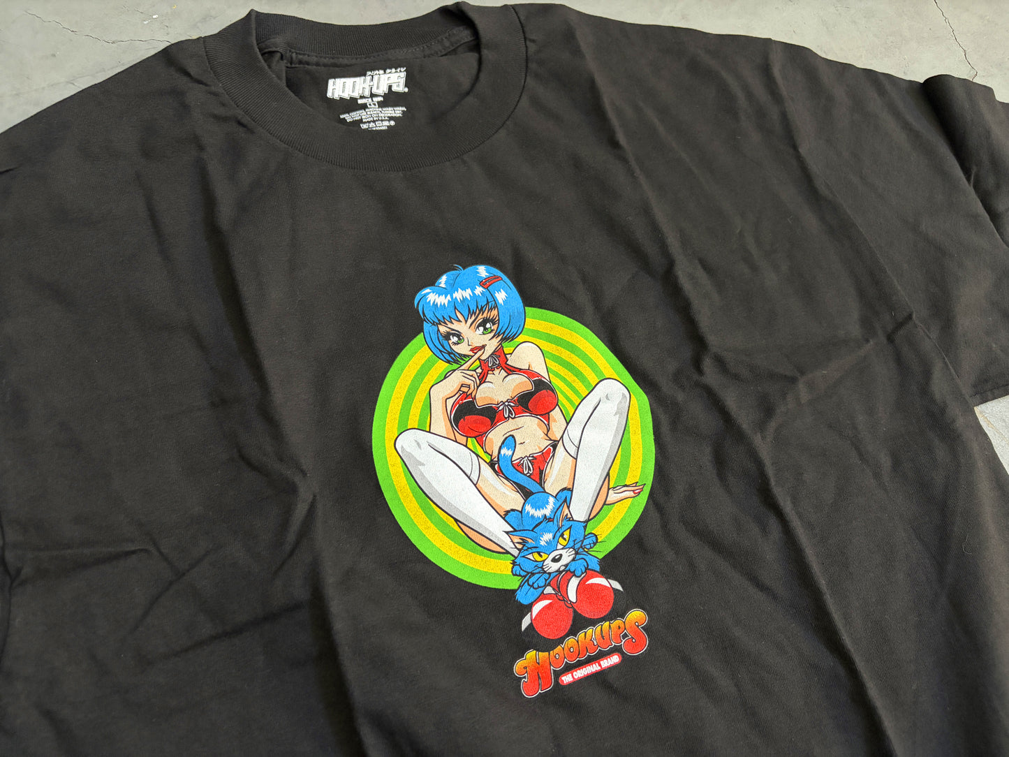 Miss Kitty T-shirt - BLACK - NEW OLD STOCK FROM 2012