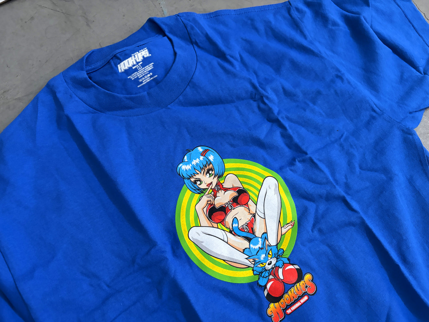 Miss Kitty T-shirt - ROYAL BLUE - NEW OLD STOCK FROM 2012