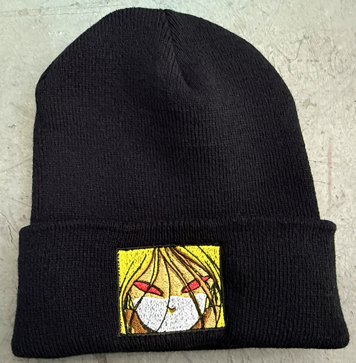 Red Eyes Beanie - BLACK