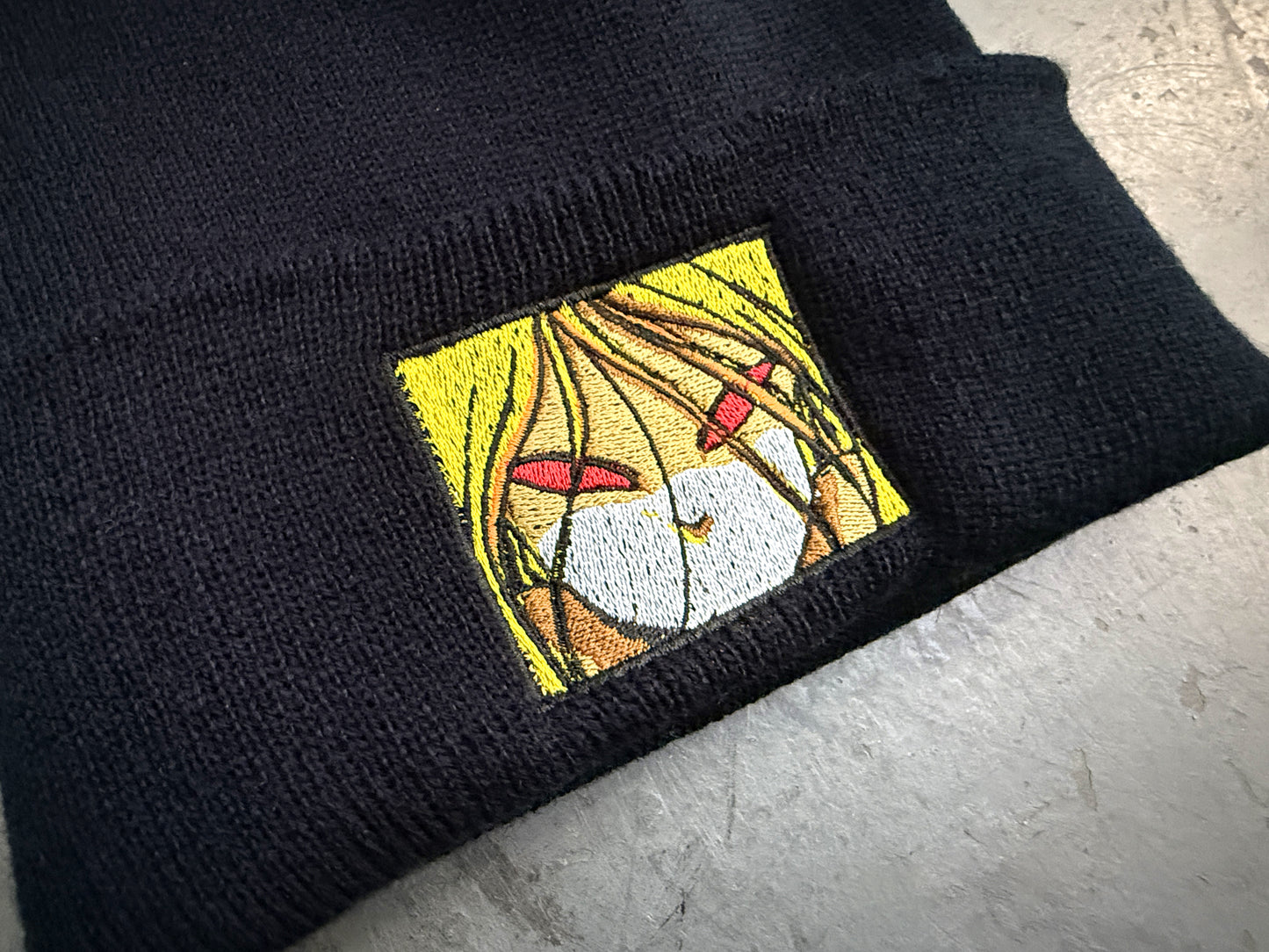 Red Eyes Beanie - BLACK