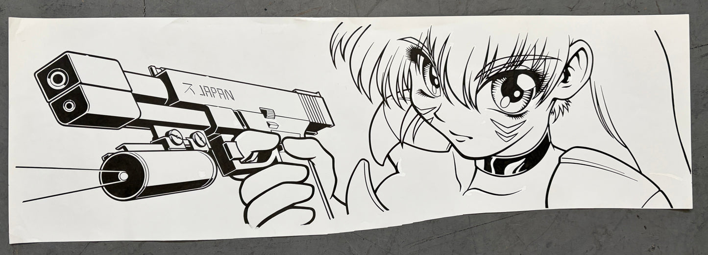 HOOK-UPS ORIGINAL INK LINE ART - DETONATOR II FROM 1997 1 OF 1