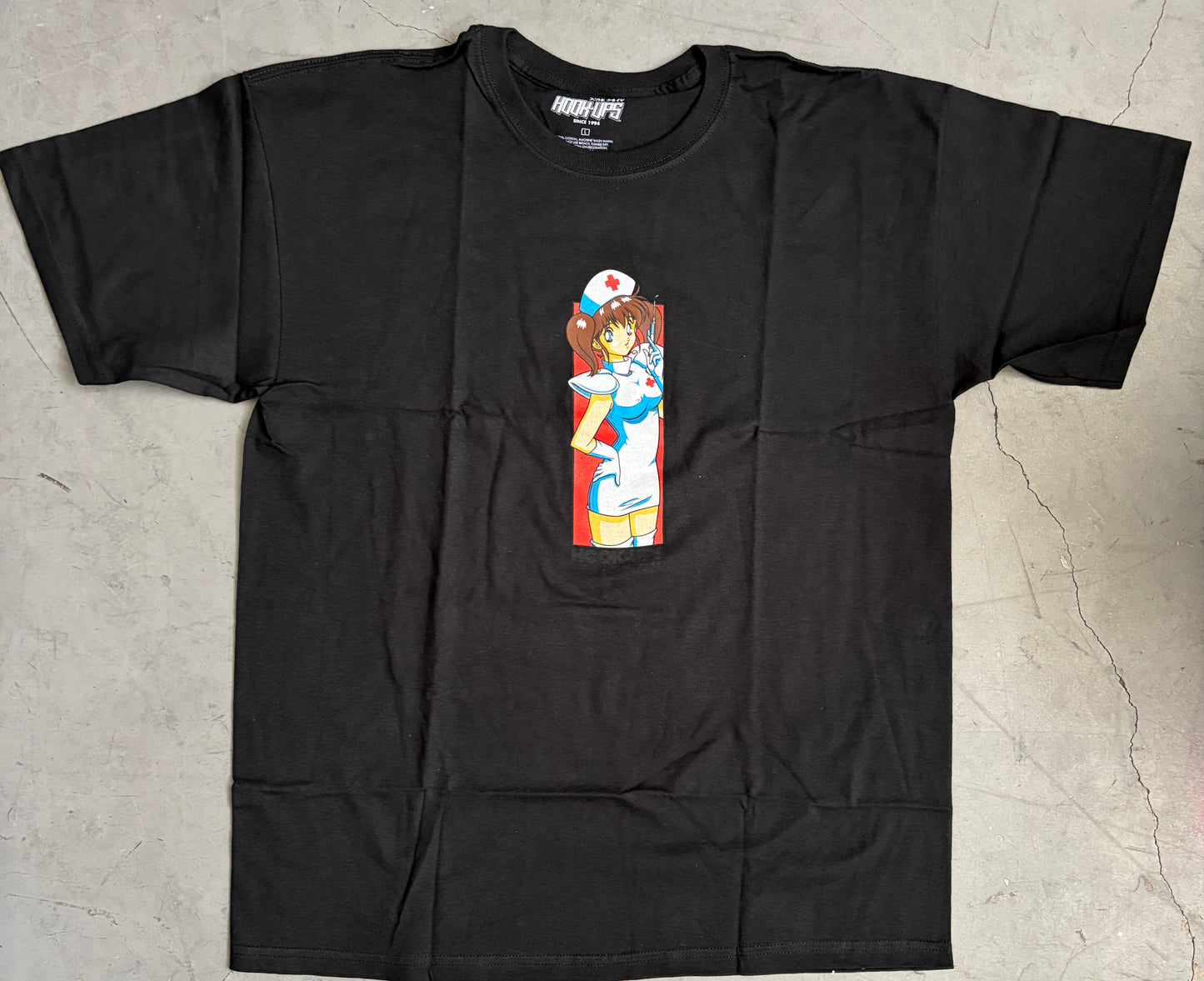 Nurse Natsume - BLACK T-SHIRT - NEW OLD STOCK FROM 2009