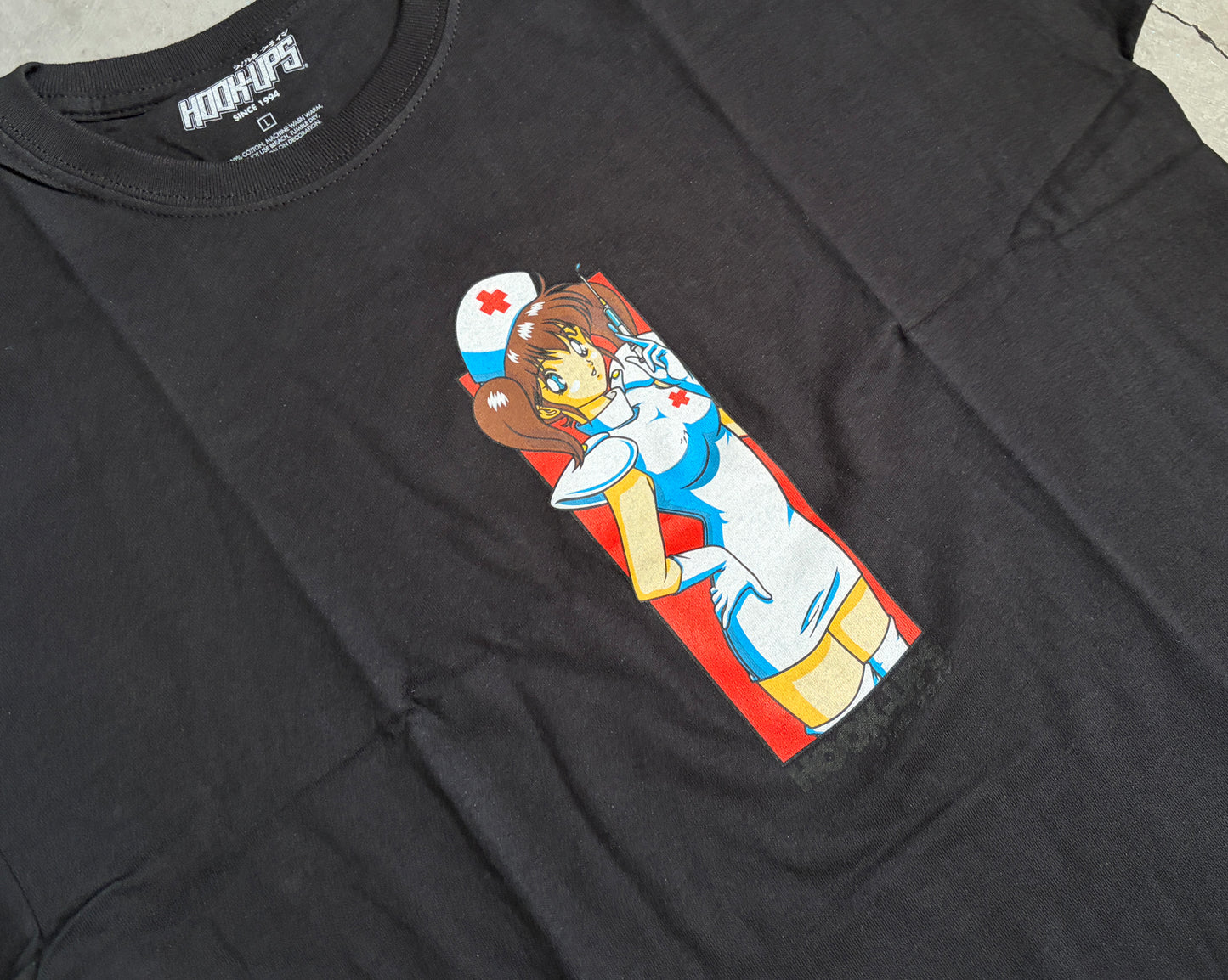 Nurse Natsume - BLACK T-SHIRT - NEW OLD STOCK FROM 2009