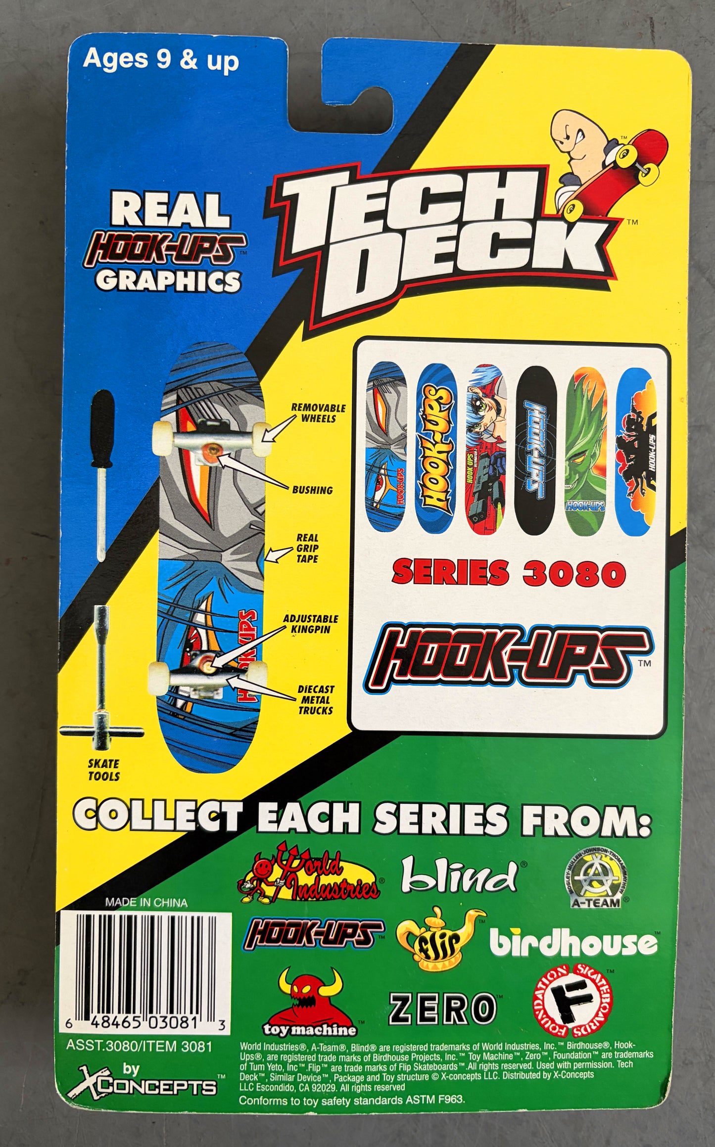 Tech Deck Mask Generation 1 - NEW OLD STOCK FROM 1998