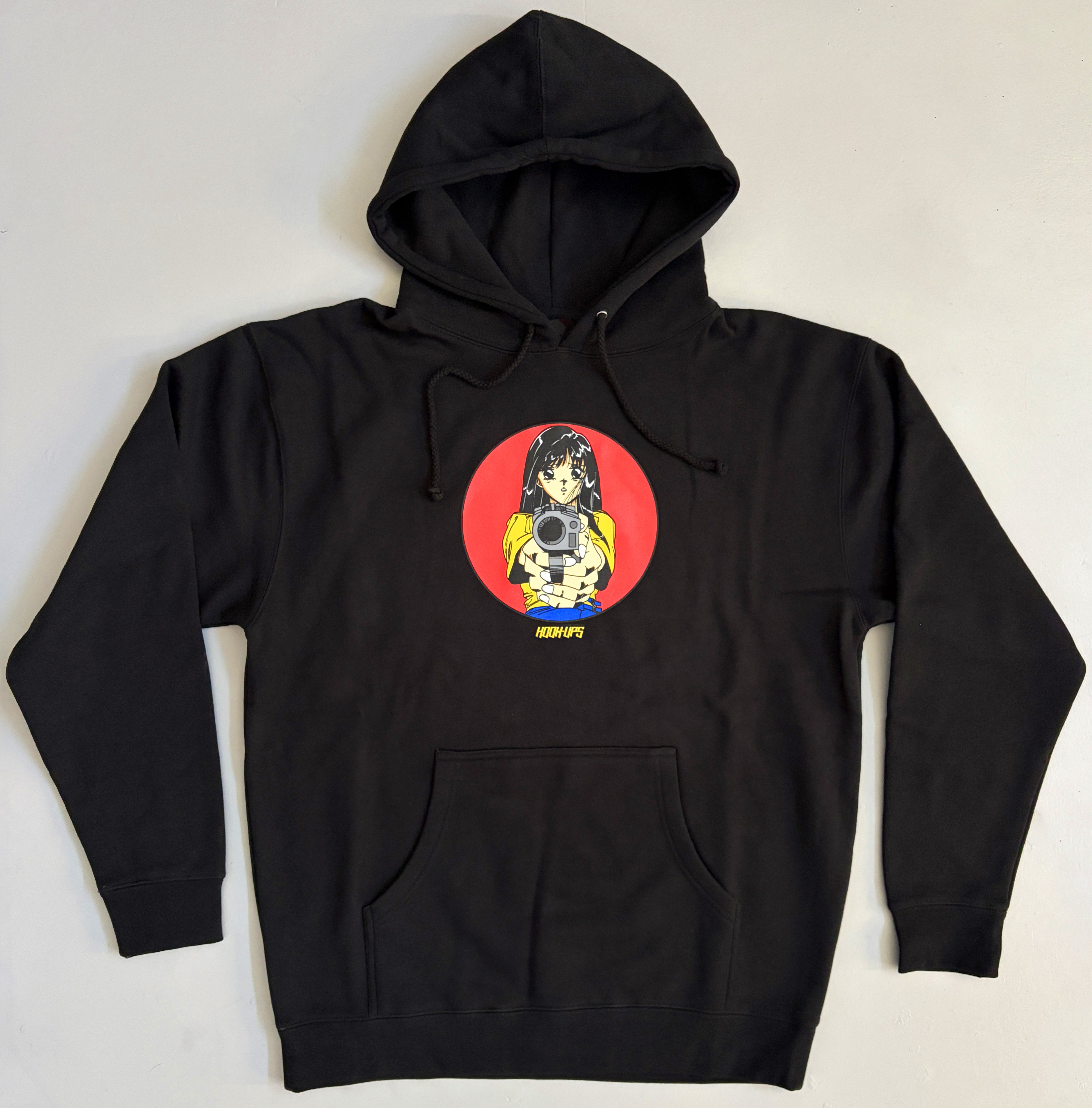 Barrel of a Gun HEAVYWEIGHT HOODED SWEATSHIRT - BLACK – hookups