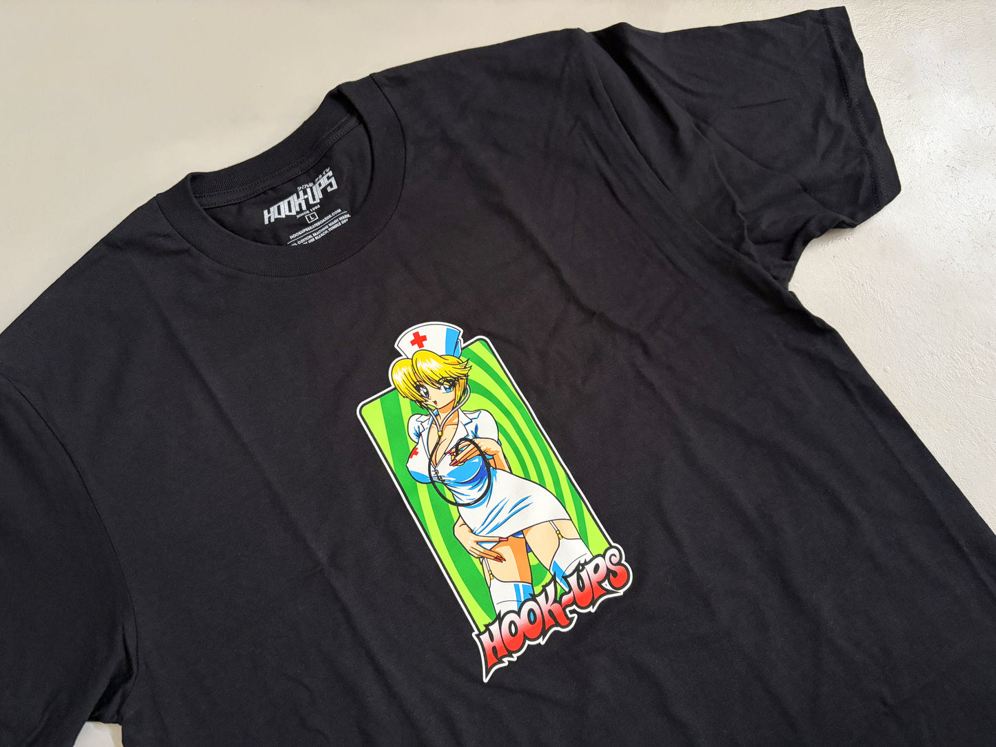 Nurse Girl Nikki T-shirt - BLACK