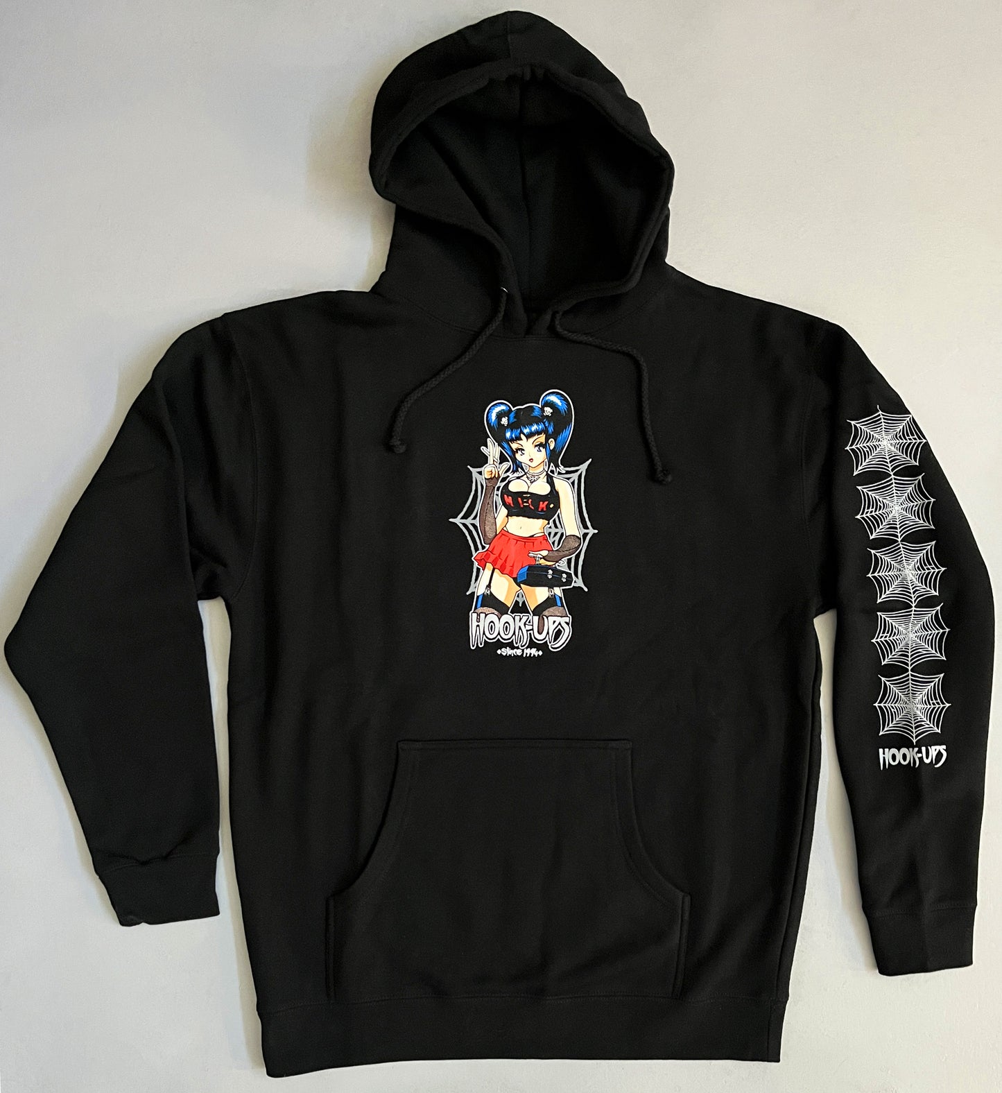 Raven HEAVYWEIGHT HOODED SWEATSHIRT - BLACK