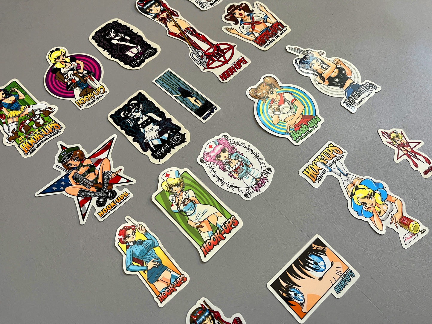 hook-ups VINTAGE sticker 18 pack