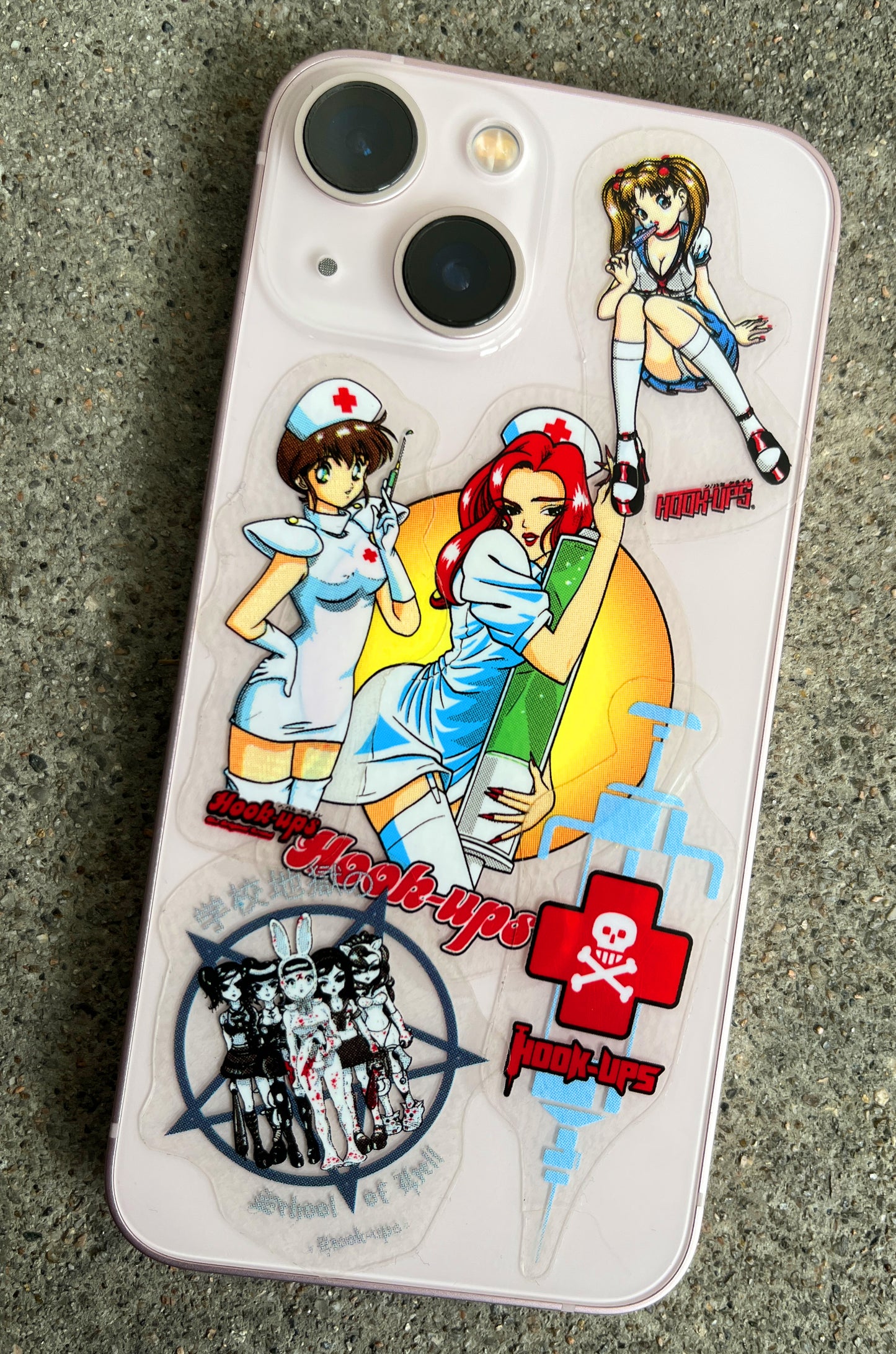 hook-ups mini size sticker pack #2 of 30 small stickers