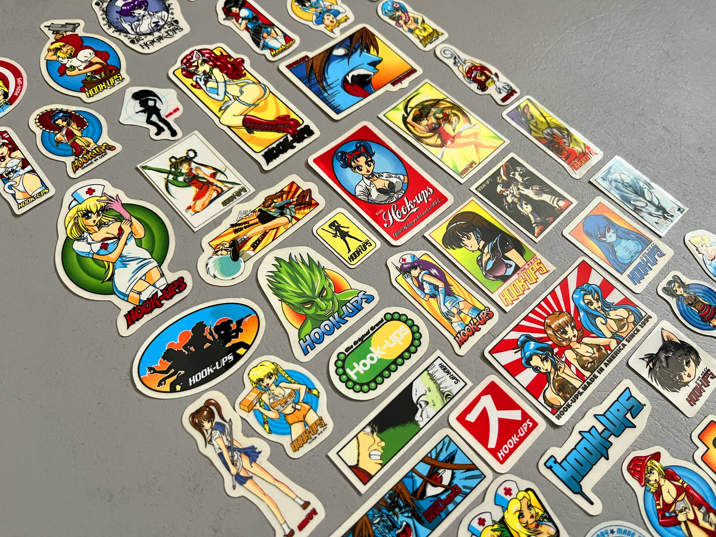 hook-ups mini size sticker pack #3 of 50 small stickers