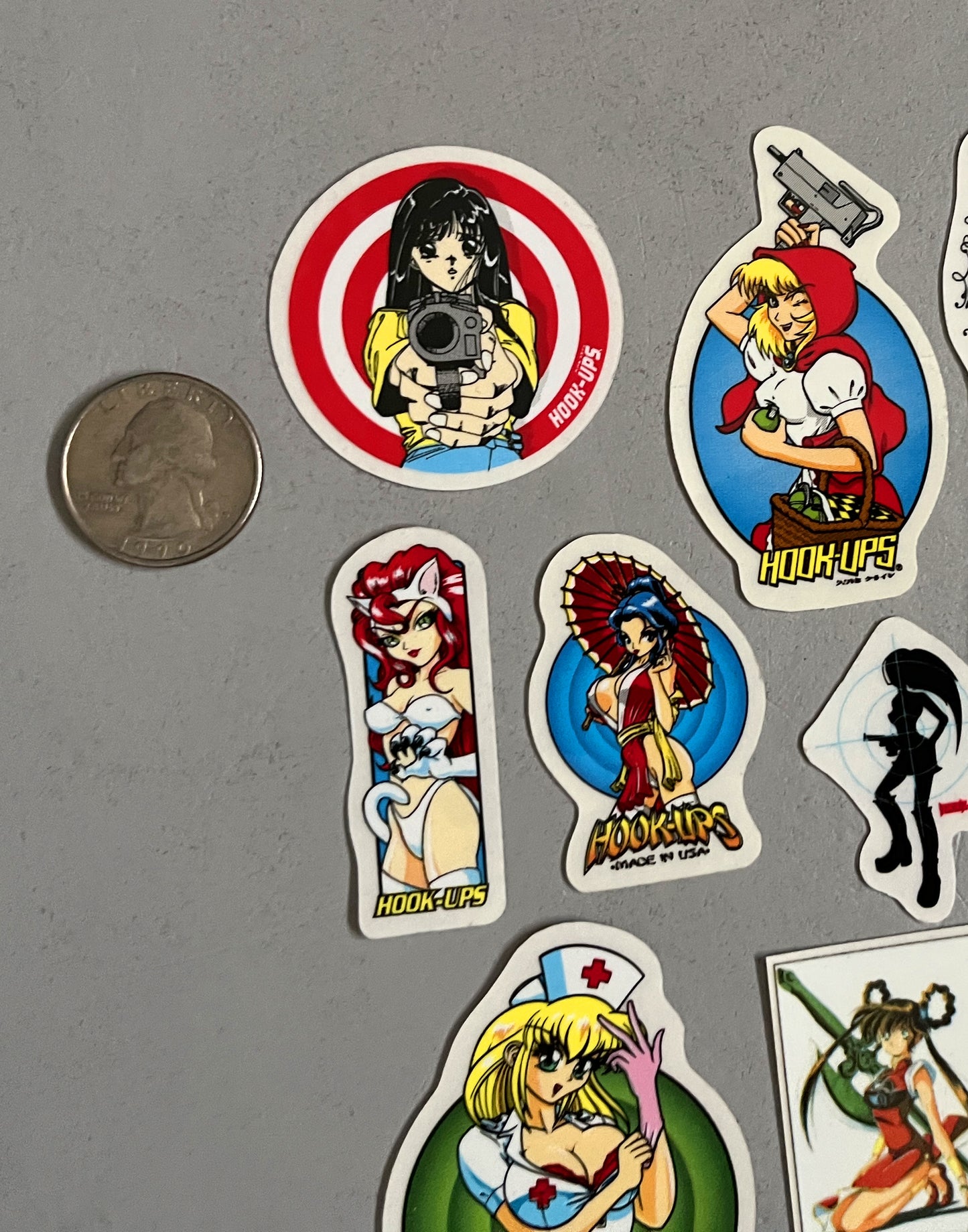 hook-ups mini size sticker pack #3 of 50 small stickers