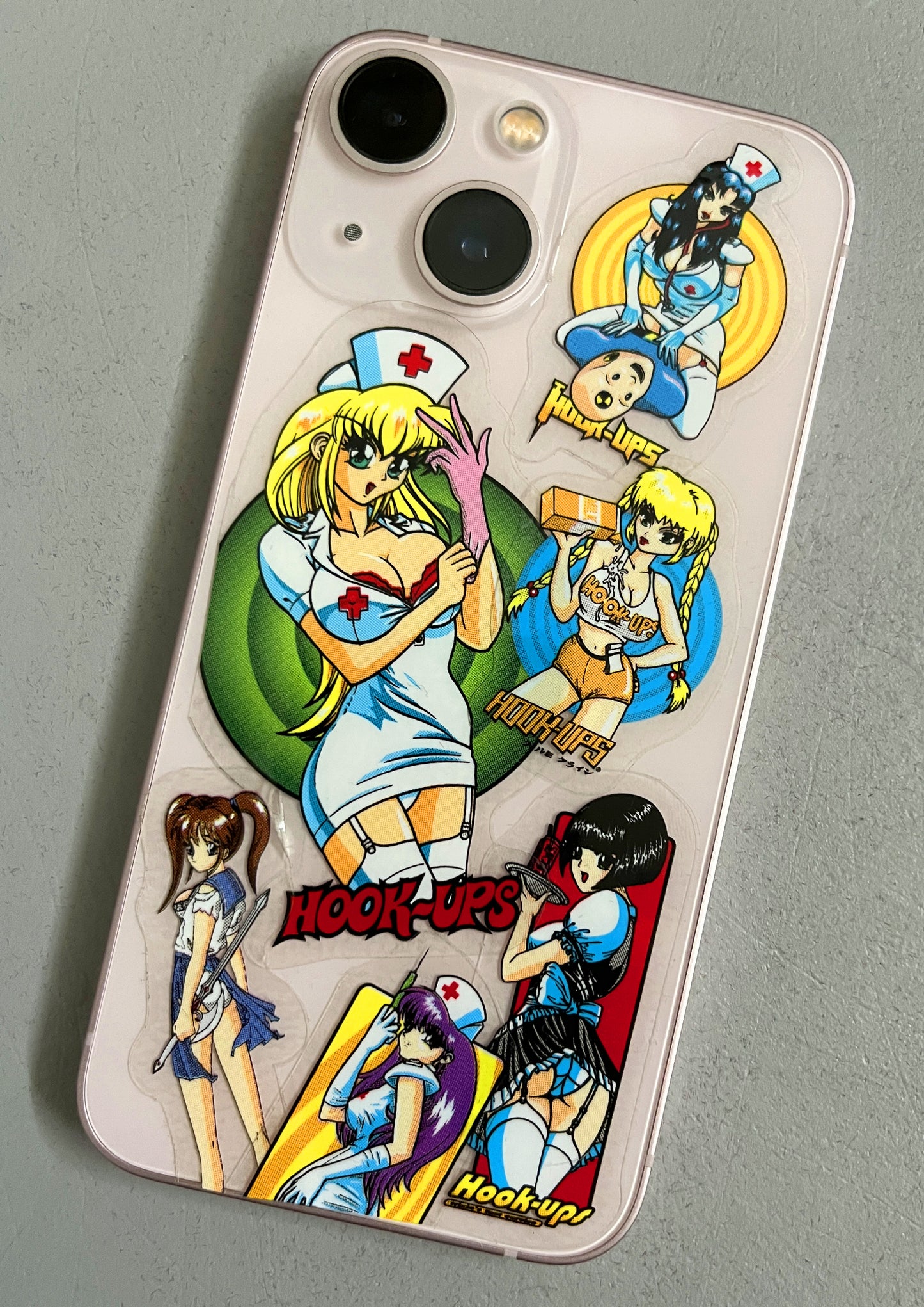 hook-ups mini size sticker pack #3 of 50 small stickers