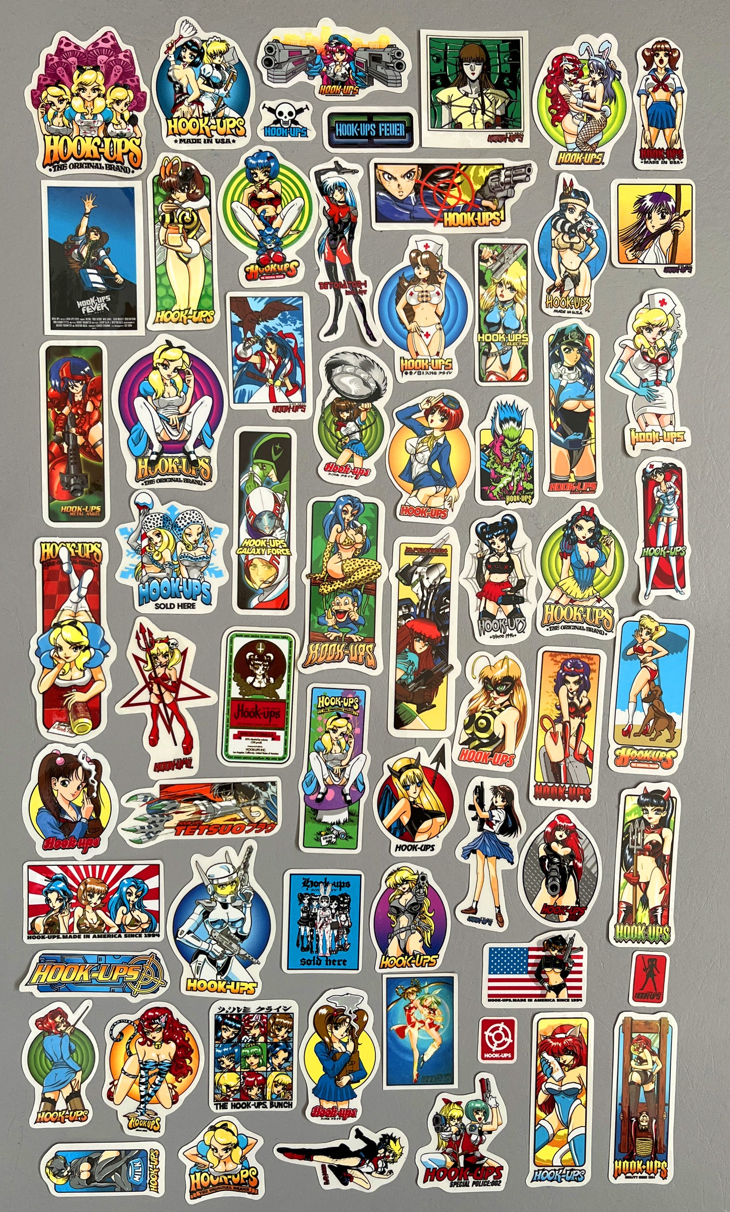 hook-ups mini size sticker pack #6 of 64 small stickers